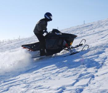 Snowmobiling